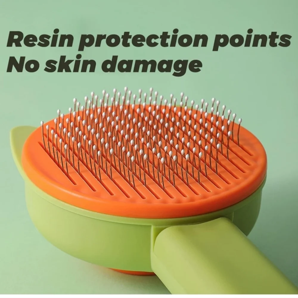 Pet Brush with Release One Push Button